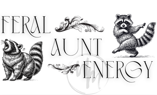 Feral Aunt Energy Glass Tumbler