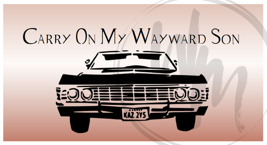 Carry On Vanity Plate