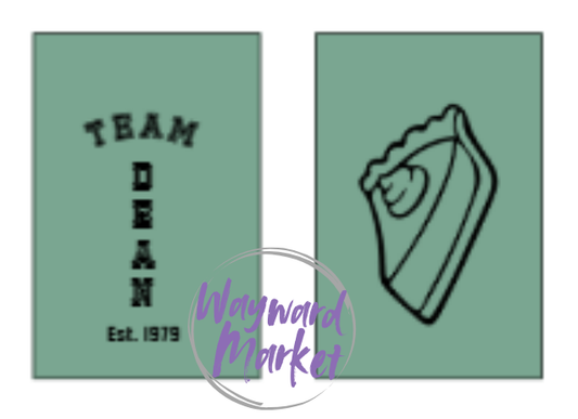 Team Dean Oval keychain