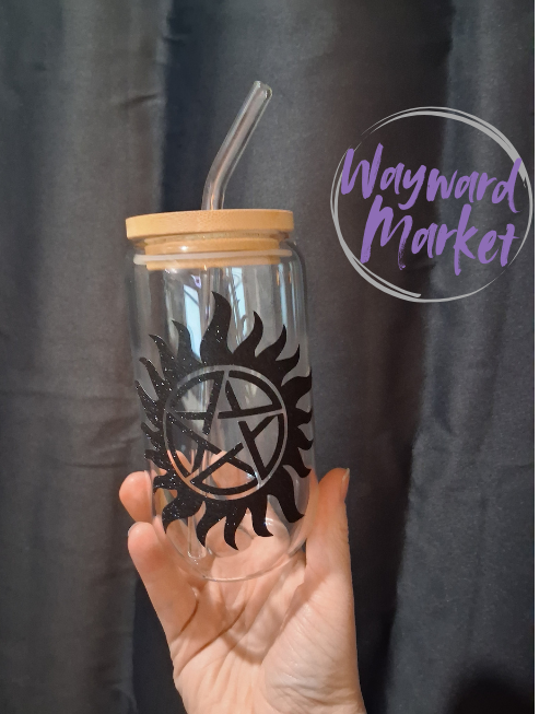 Glitter Supernatural Glass Tumbler