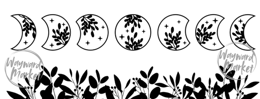 Flower Moon Glass Tumbler