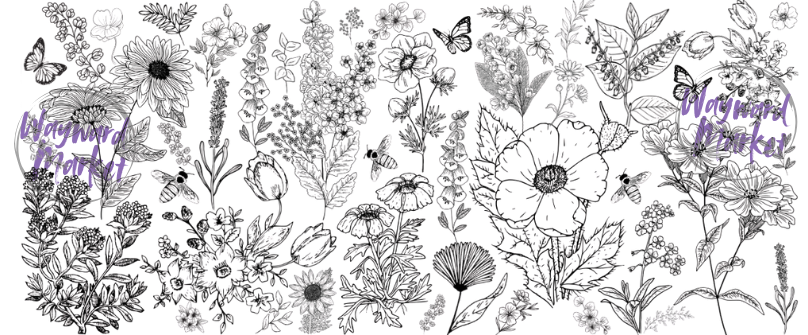 Floral Glass Tumbler
