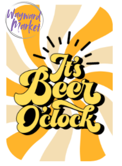 It's Beer O'Clock keychain