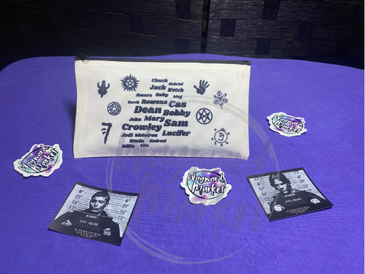 SPN Word Bubble Zipper Bag