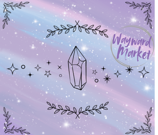 Purple Crystal Water Bottle