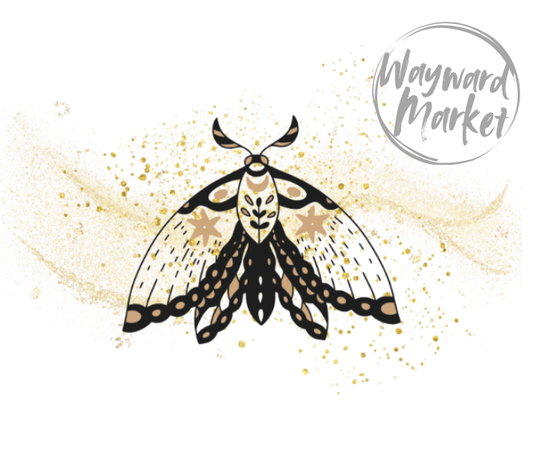 Moon Moth Glass Tumbler